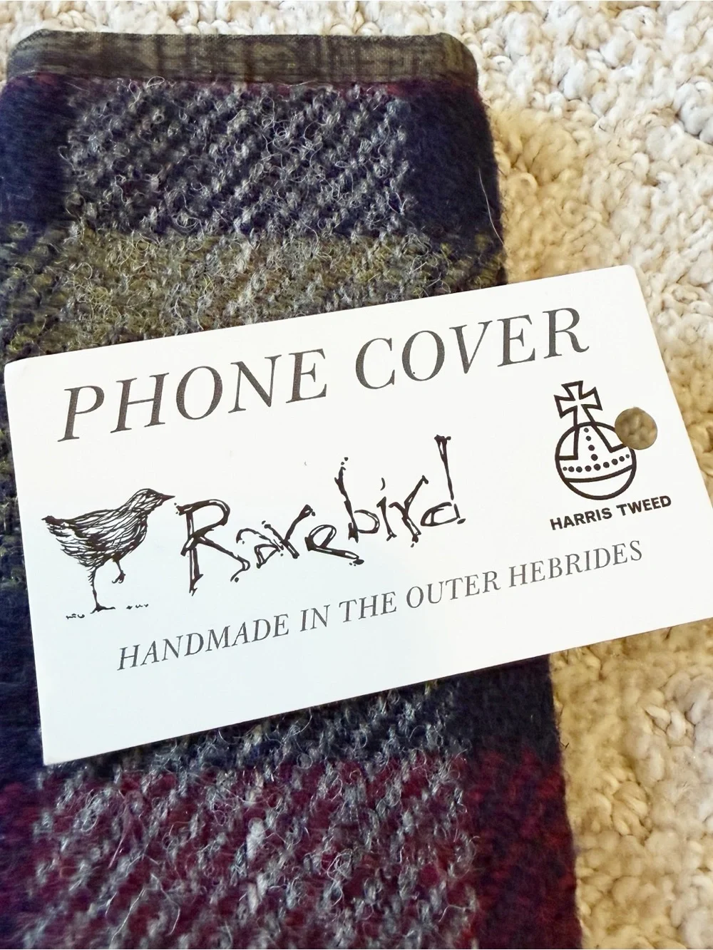 Harris Tweed Card Wallet Cash Earbud Lip Balm Gift Card Holder Autumn Fall Tweed